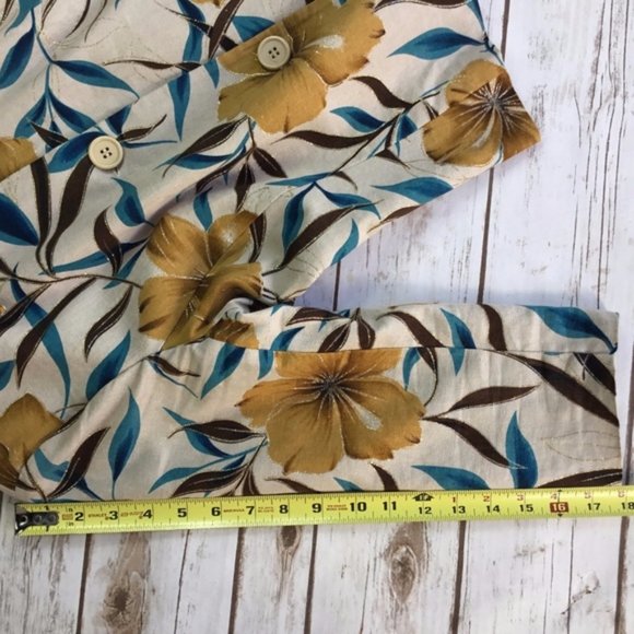 Newport News Vintage Tropical Floral Print Jacket - Picture 6 of 8